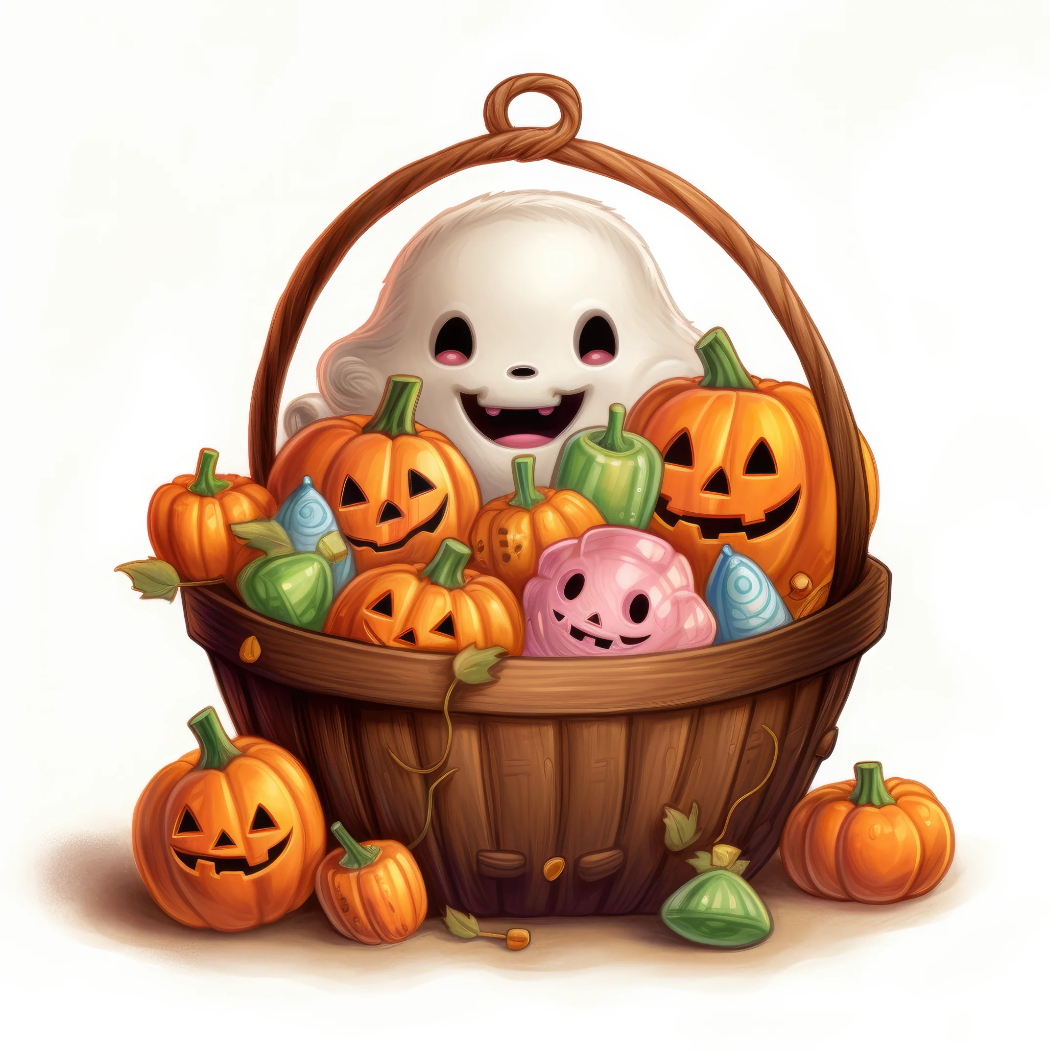 A jack-o-basket full of candy (paitakuva)