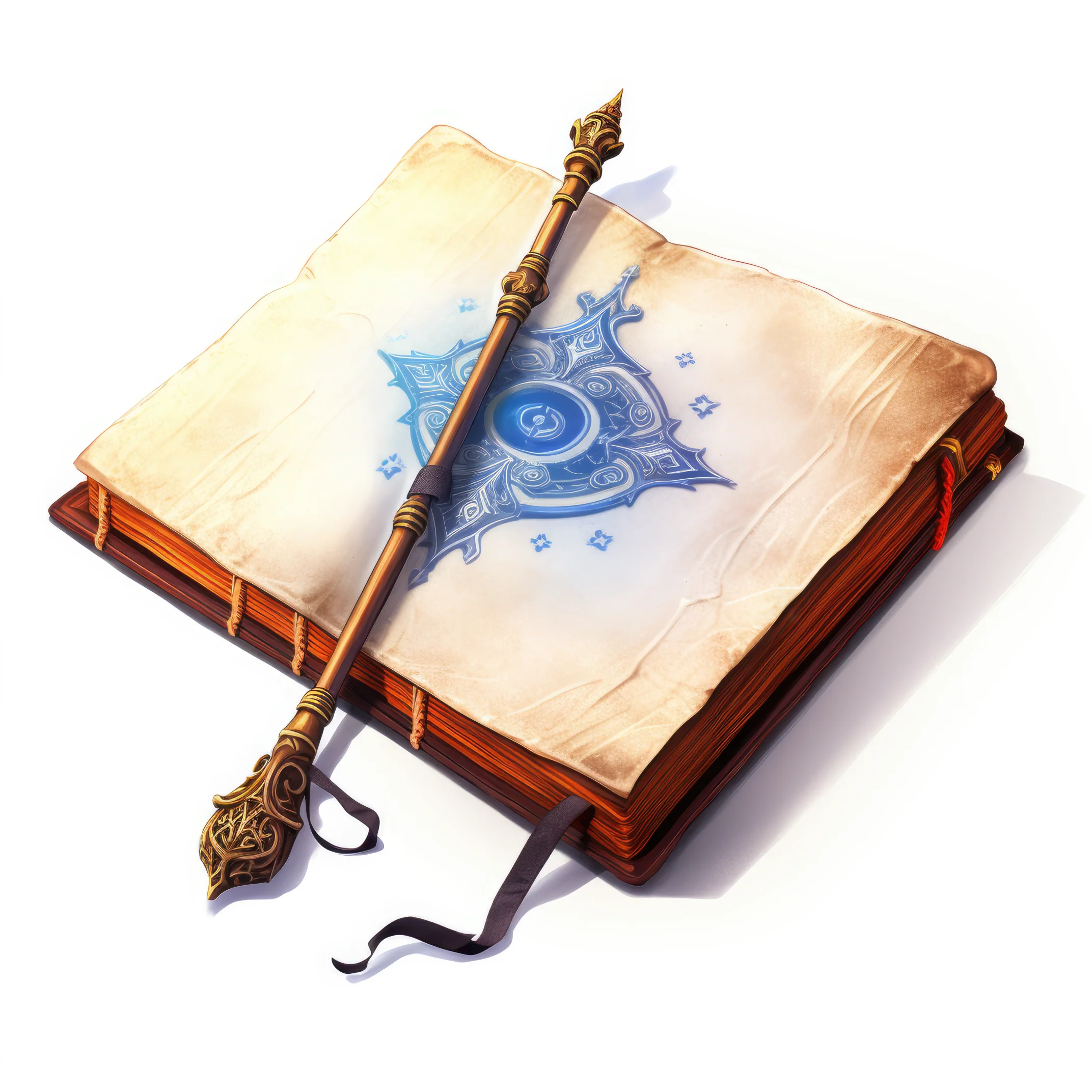 A spellbook with a magic wand 3 (paitakuva)