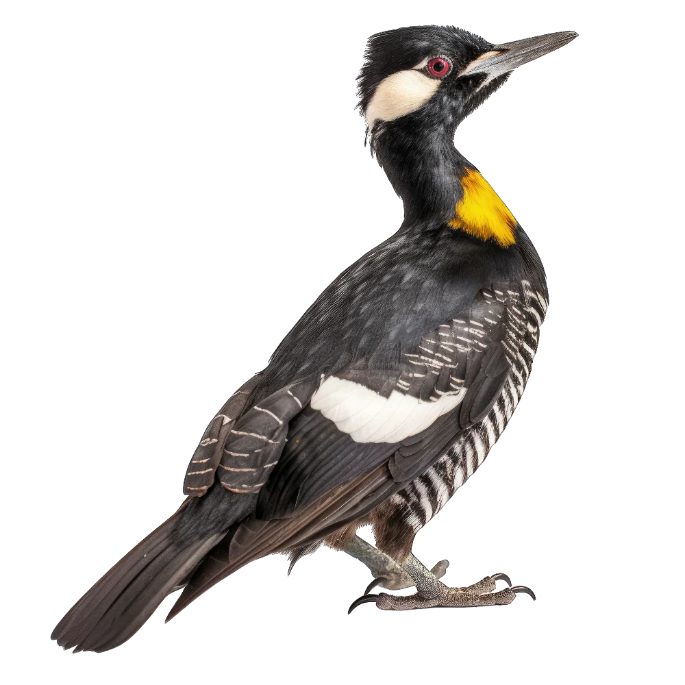 Black-backed woodpecker bird 1- paitakuva