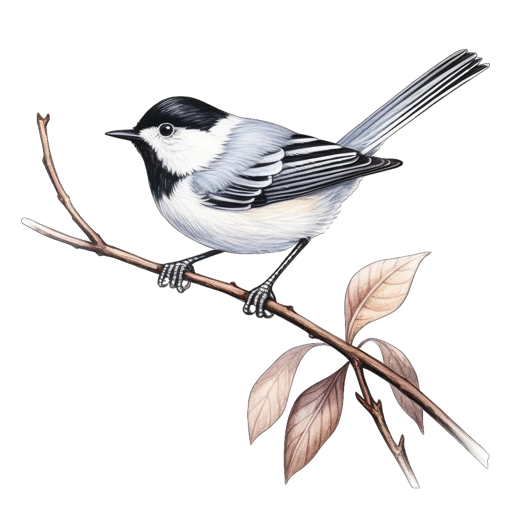 Black-capped gnatcatcher bird 1- paitakuva