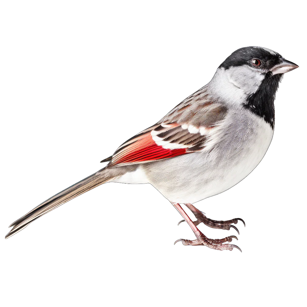 Black-chinned sparrow bird 1- paitakuva