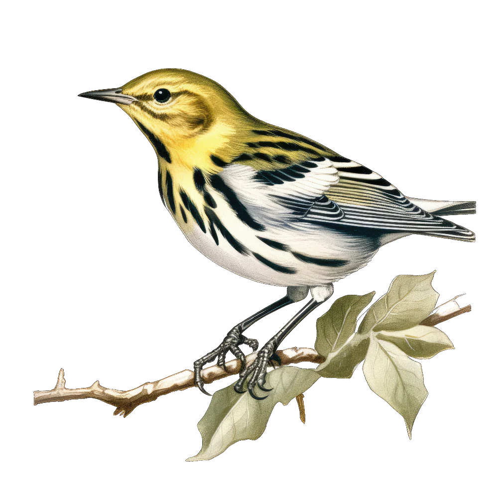 Black-throated green warbler bird 1- paitakuva