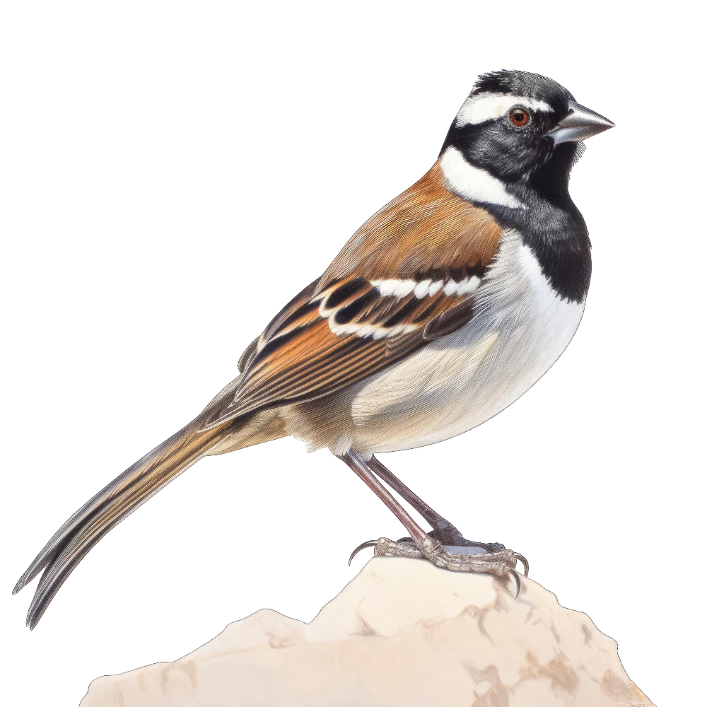 Black-throated sparrow bird 1- paitakuva