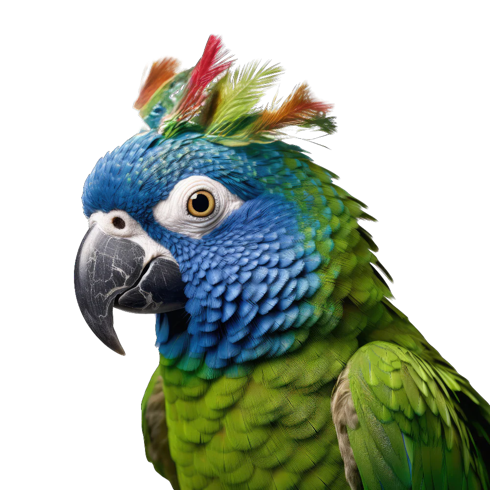 Blue-crowned parakeet bird 1- paitakuva