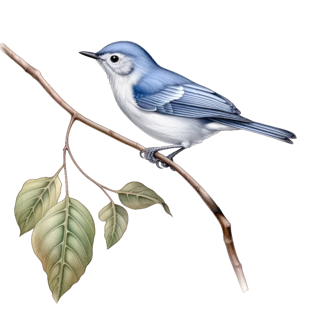 Blue-gray gnatcatcher bird 1- paitakuva