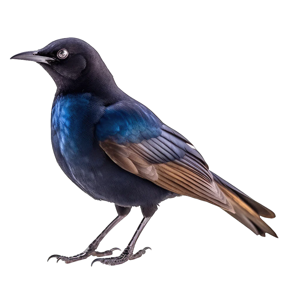 Boat-tailed grackle bird 1- paitakuva
