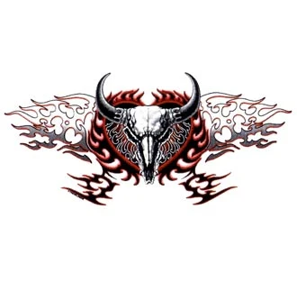 BULL SKULL -Tribal (351)