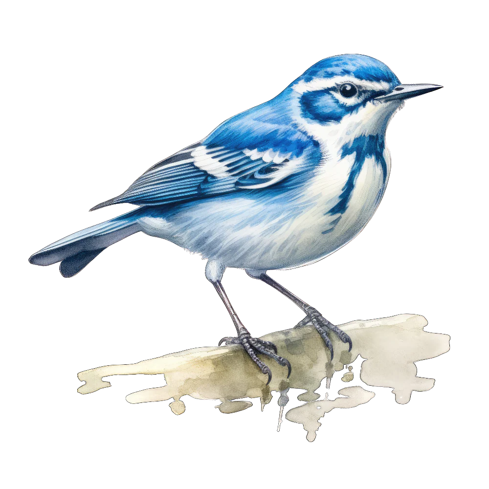 Cerulean warbler bird 1- paitakuva