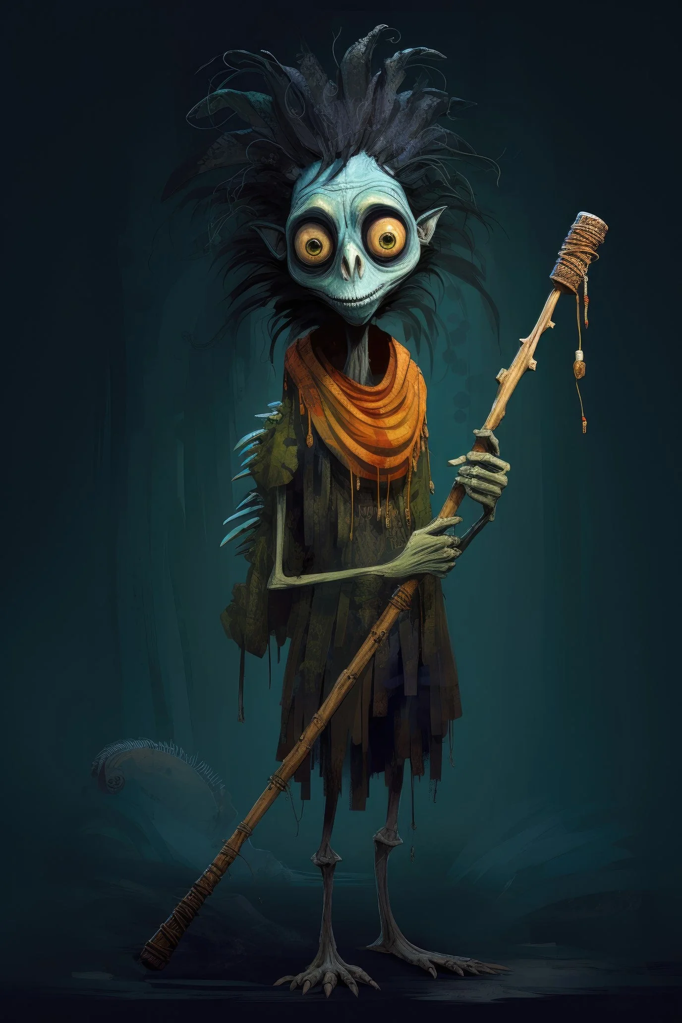 Character with bansuri 1 (paitakuva)