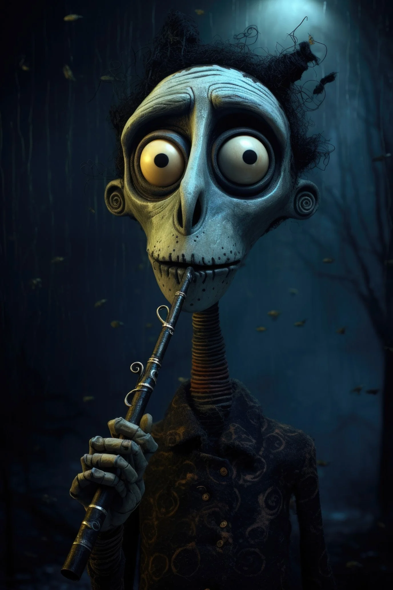 Character with nose flute 2 (paitakuva)