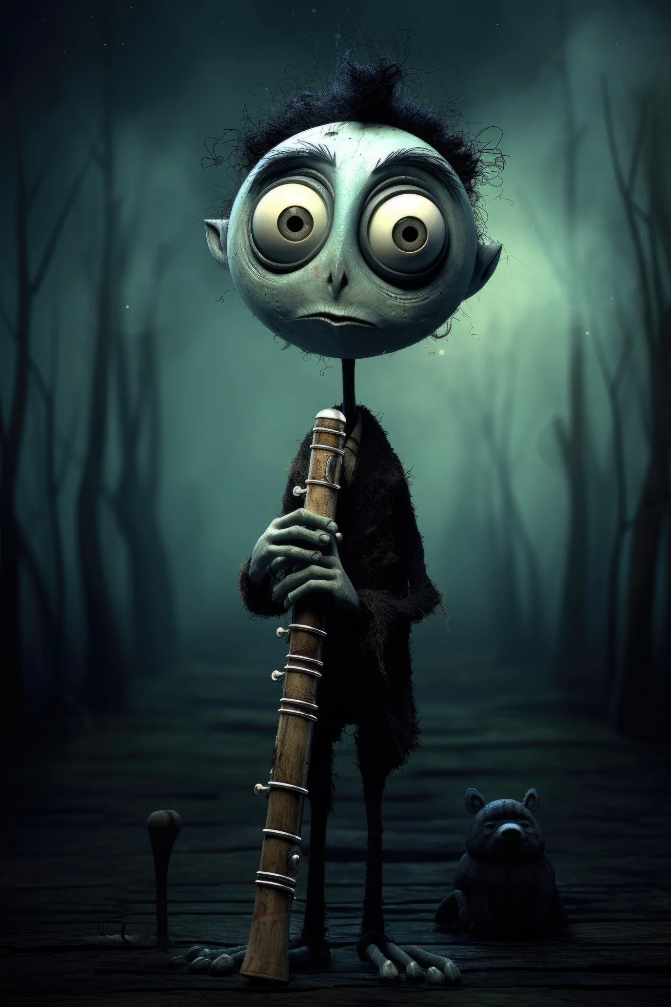 Character with recorder 1 (paitakuva)