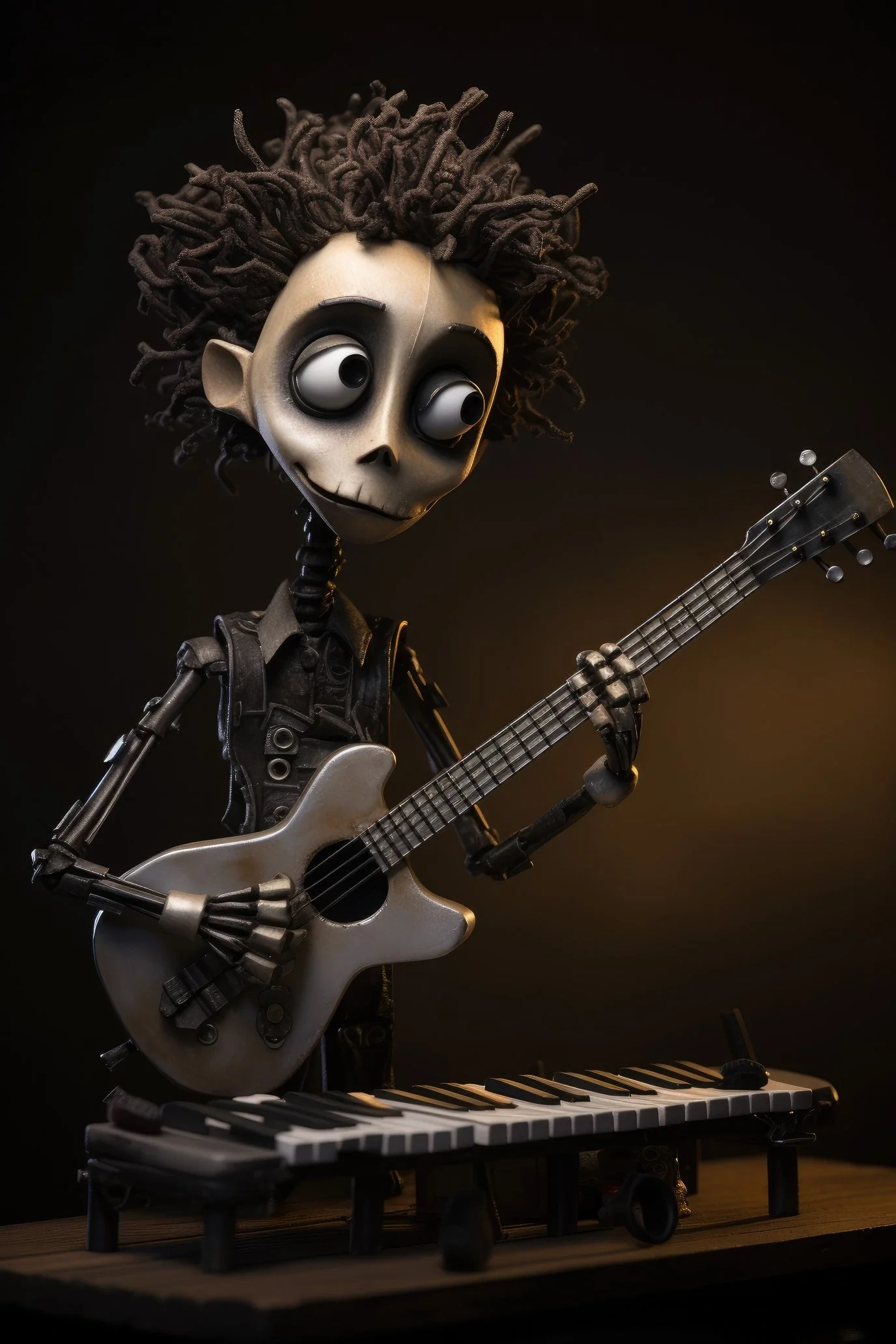 Character with steel guitar 3 (paitakuva)