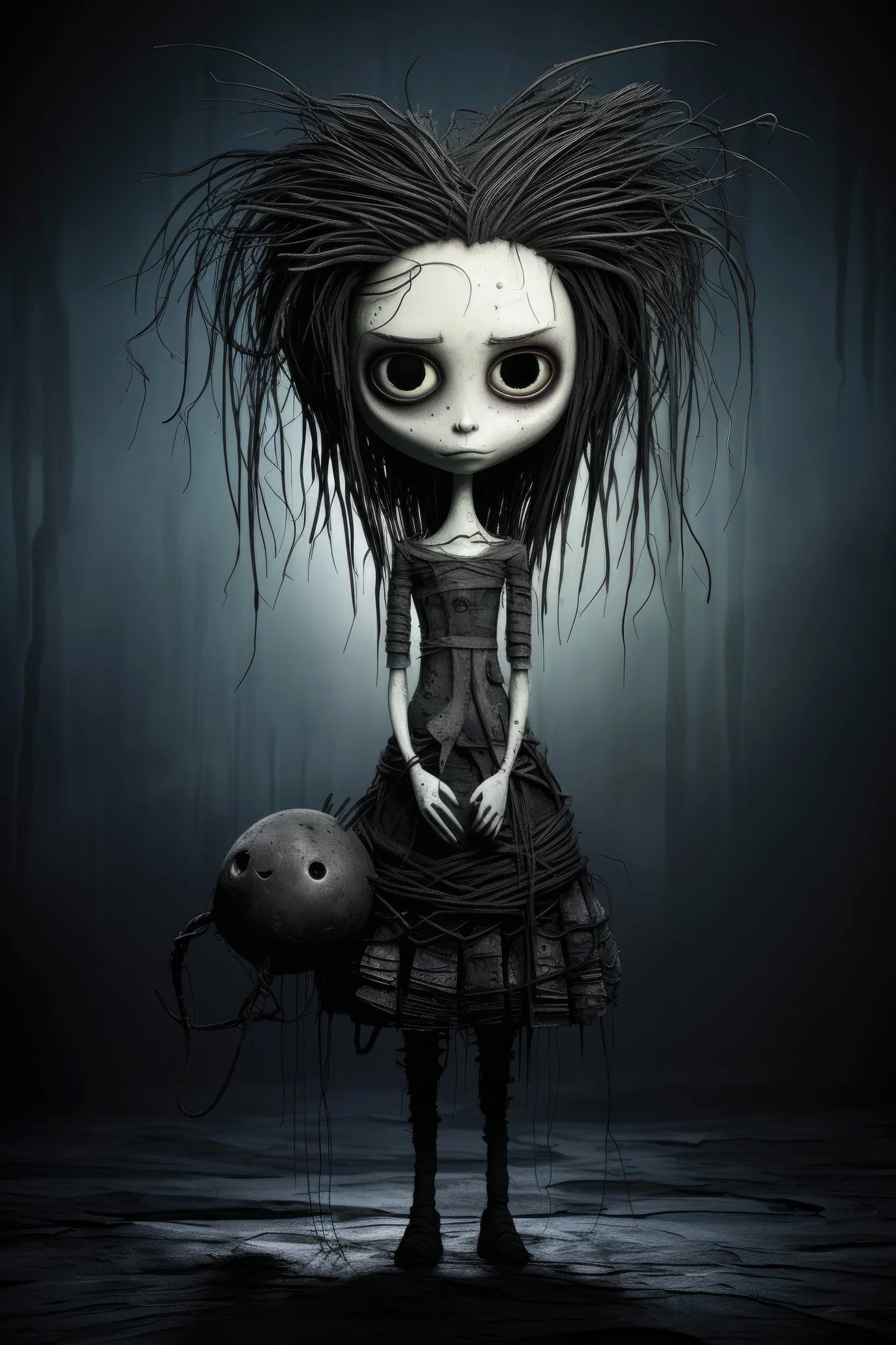 Character with tumbi (paitakuva)