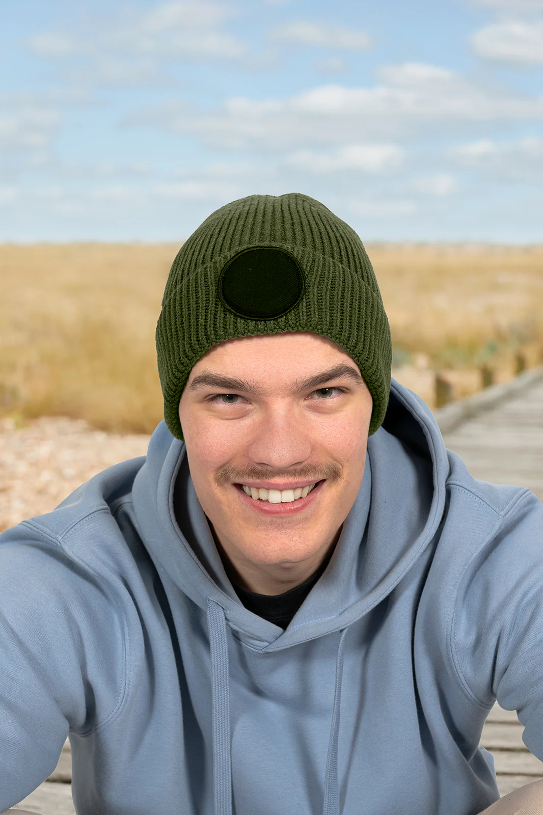 CIRCULAR FASHION PATCH BEANIE - Image 3
