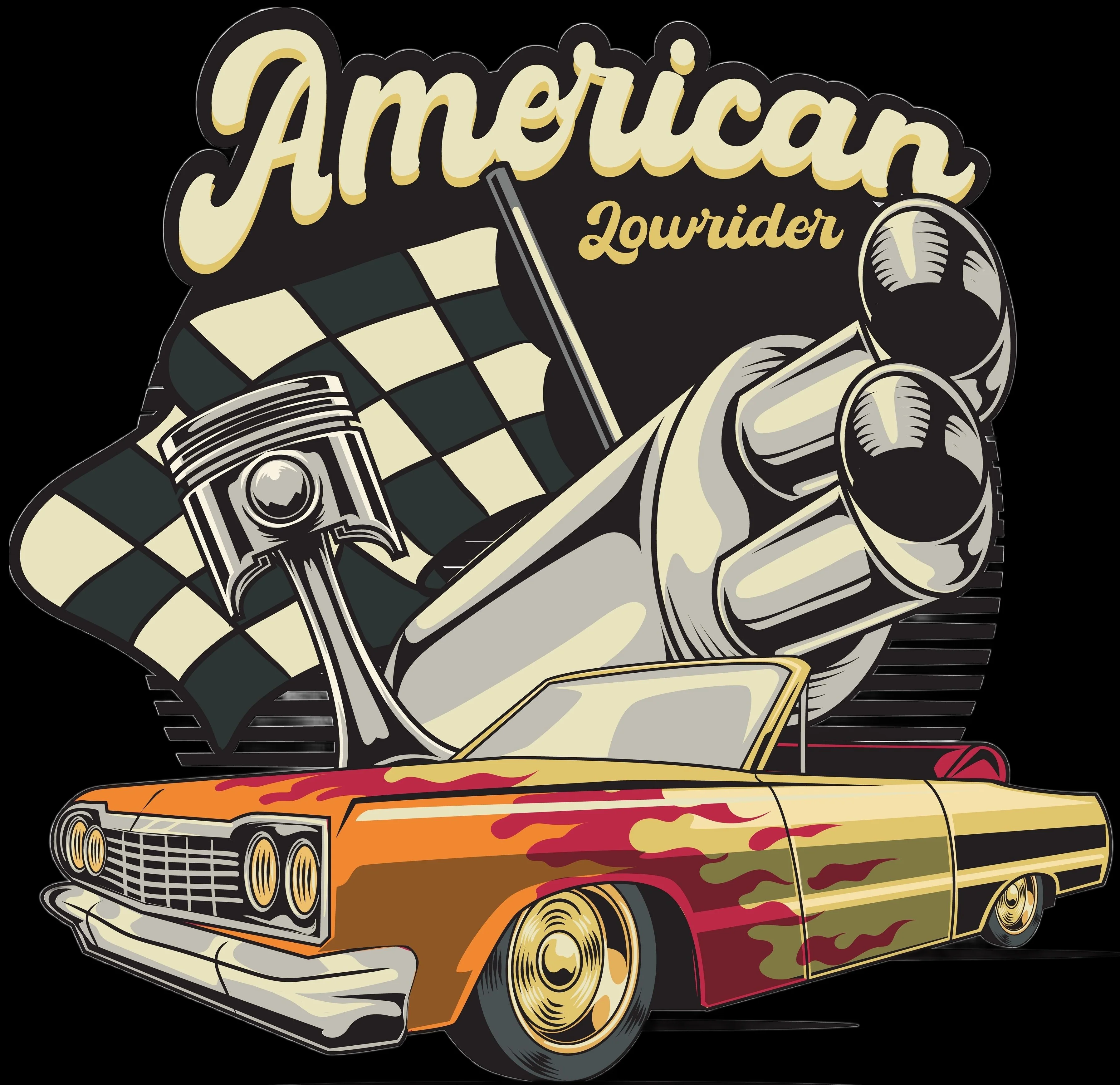 classic COLLEGE MUSTA - AMERICAN LOWRIDER (2957) - Image 2