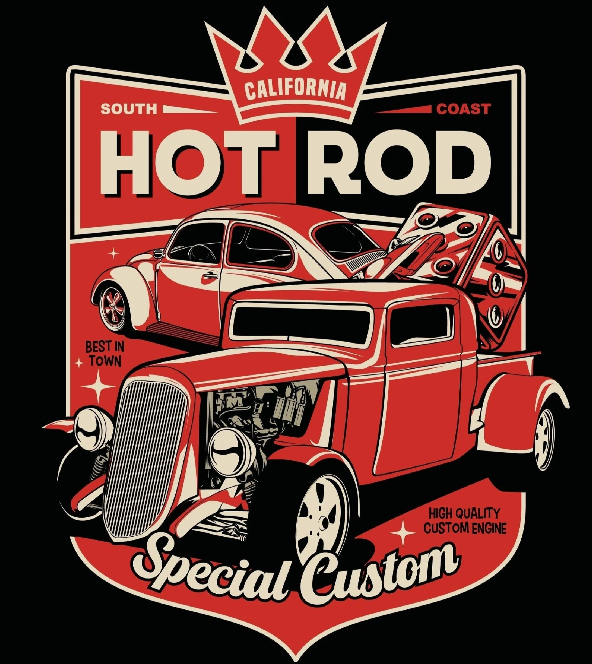 classic COLLEGE MUSTA - CALIFORNIA HOT ROD (00 186) - Image 2