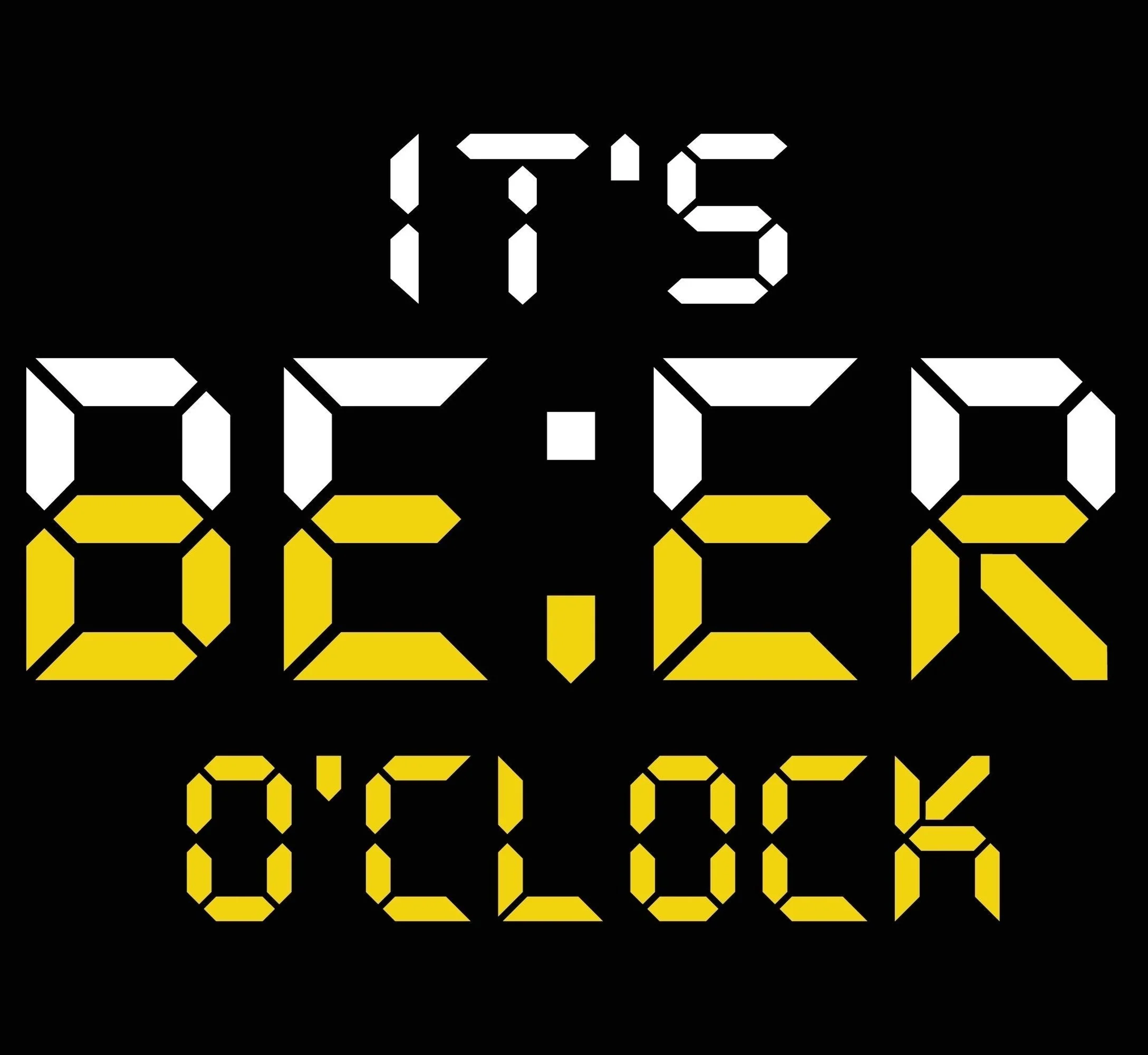 classic COLLEGE MUSTA - IT'S BEER CLOCK (00 423) - Image 2