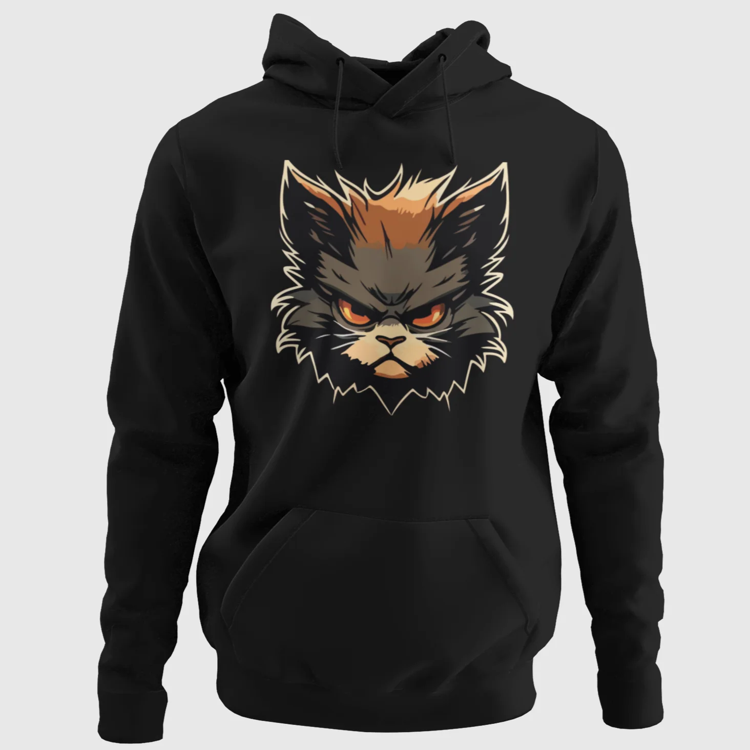 CLASSIC HUPPARI MUSTA - ANGRY CAT (00 2565) - Image 2