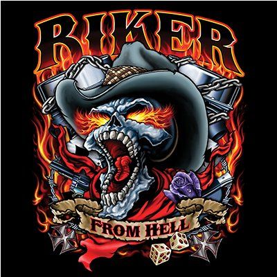 CLASSIC HUPPARI MUSTA - BIKER FROM HELL - Image 2
