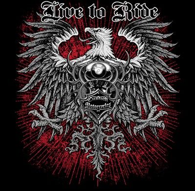 CLASSIC HUPPARI MUSTA - LIVE TO RIDE CUSTOM EAGLE (885) - Image 2