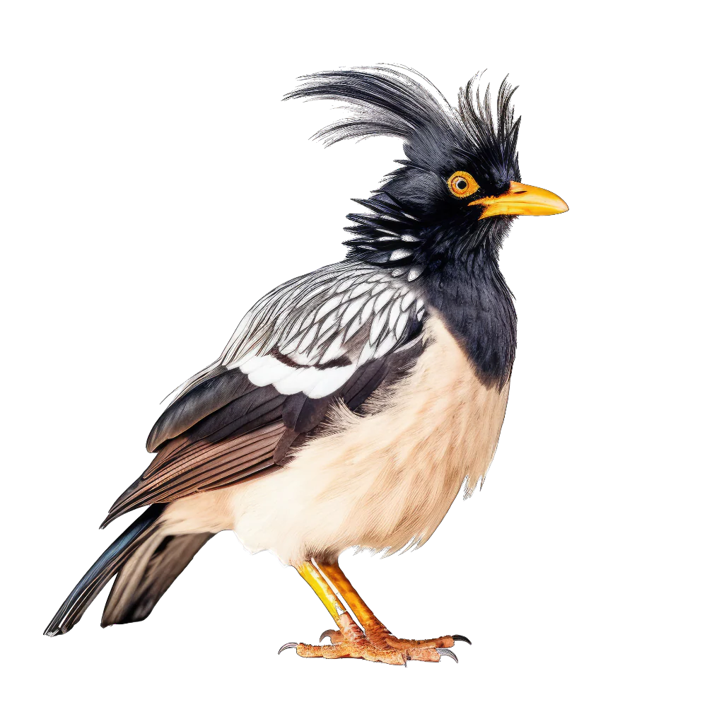 Crested myna bird 1- paitakuva