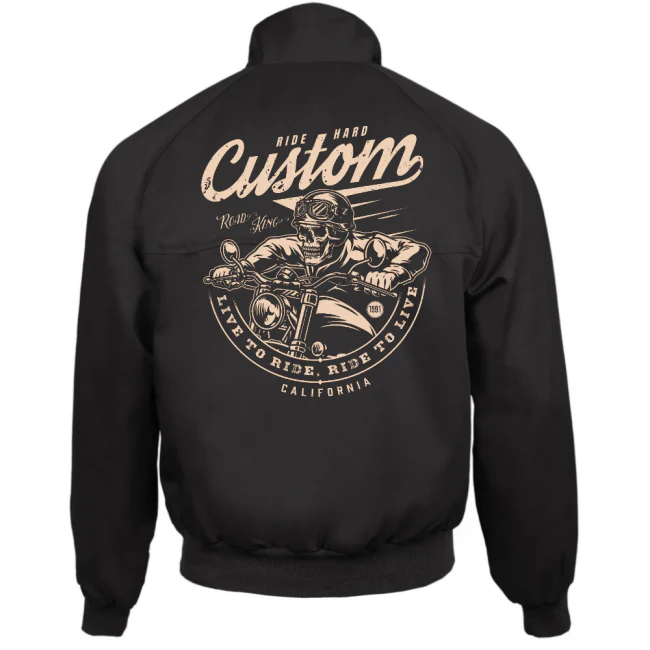 CUSTOM Harrington takki - RIDE HARD (2501) - Image 2