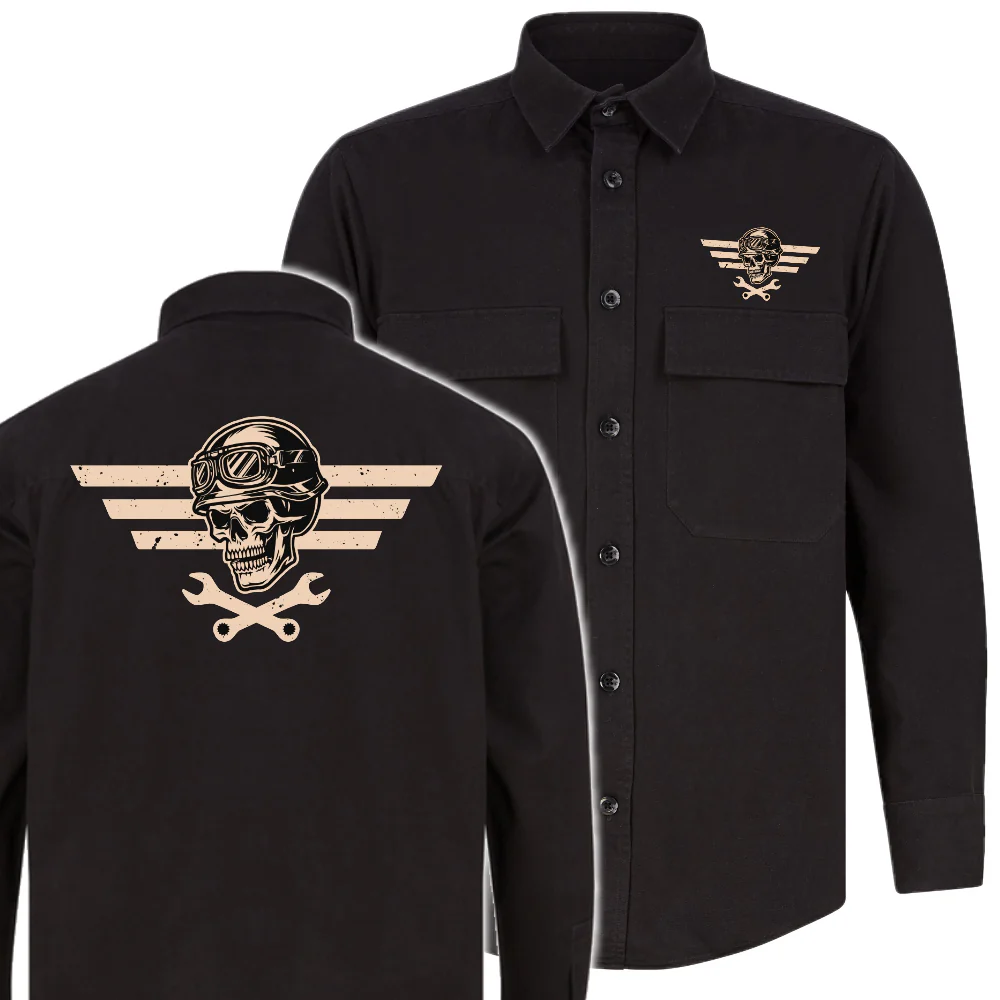 DRILL PAITATAKKI - MOTO CLUB SKULL & WRENCH (2901)