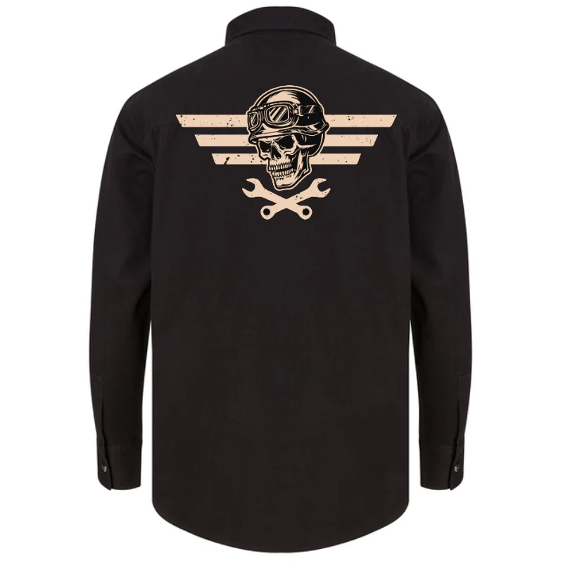 DRILL PAITATAKKI - MOTO CLUB SKULL & WRENCH (2901) - Image 2