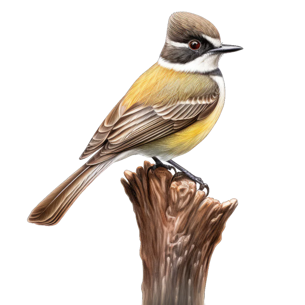 Dusky-capped flycatcher bird 1- paitakuva