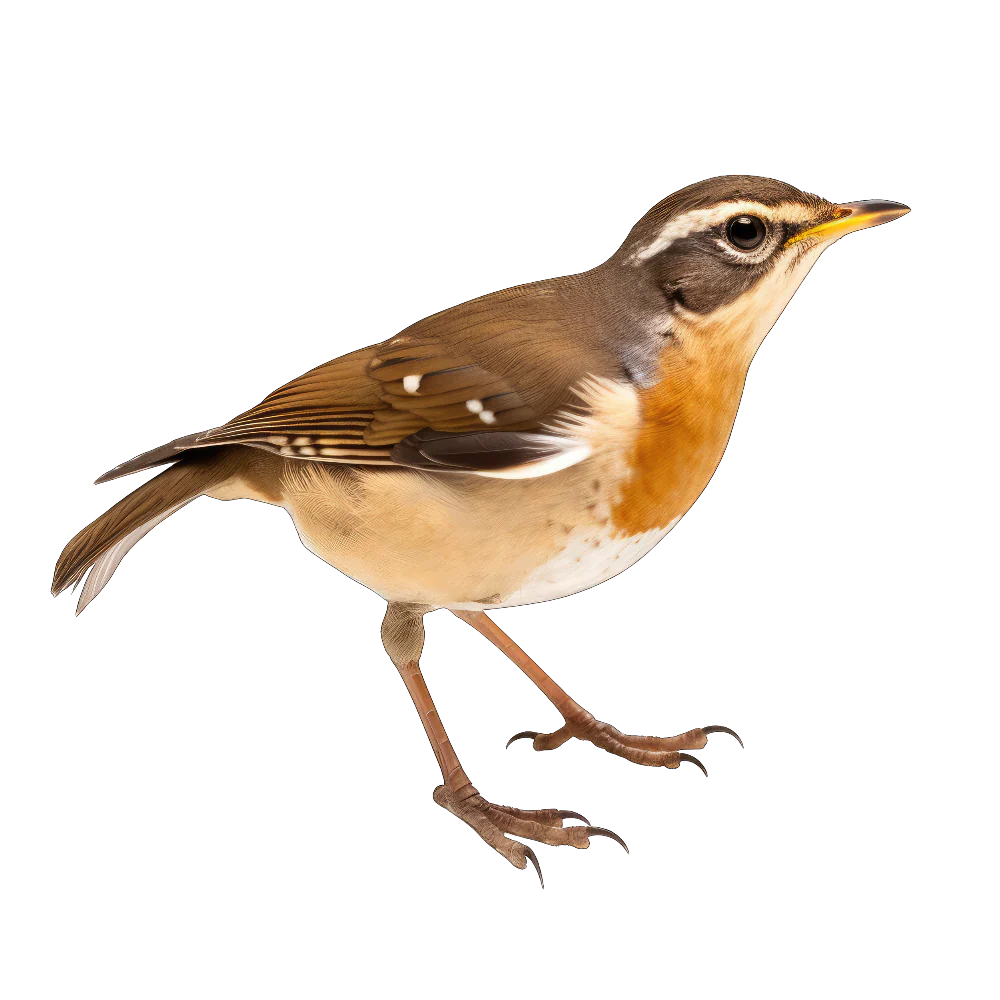 Eyebrowed thrush bird 1- paitakuva