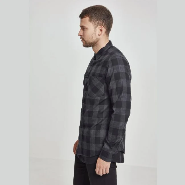 KAULUSPAITA - Checked Flanell Shirt CHA - URBAN CLASSICS - Image 3