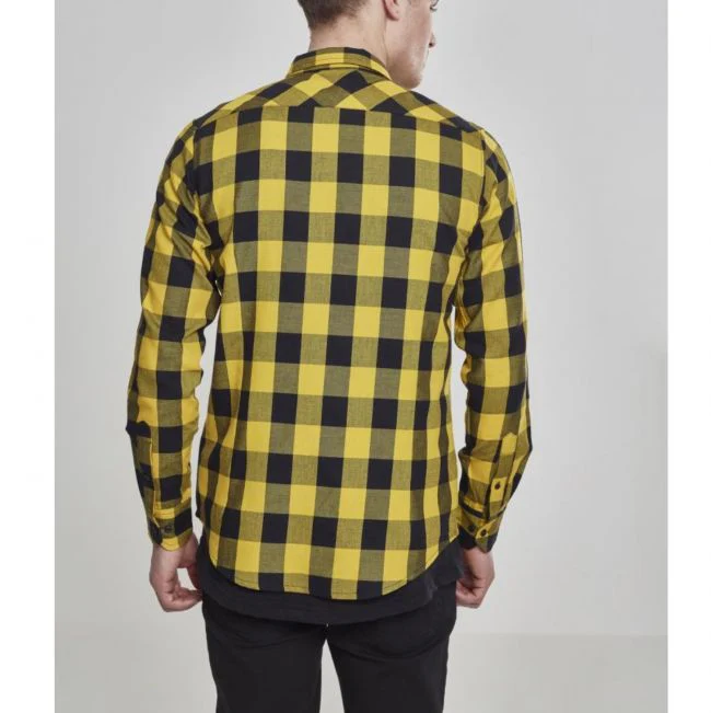 KAULUSPAITA - Checked Flanell Shirt HONEY - URBAN CLASSICS - Image 2