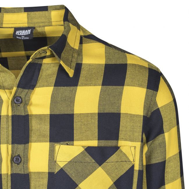 KAULUSPAITA - Checked Flanell Shirt HONEY - URBAN CLASSICS - Image 6