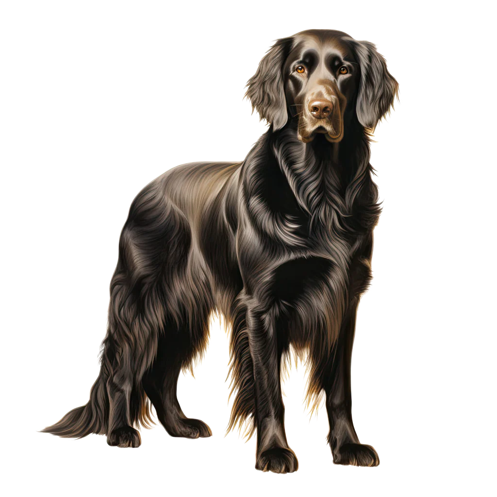 Flat-Coated Retriever / Sileäkarvainen noutaja DogBreeds 001