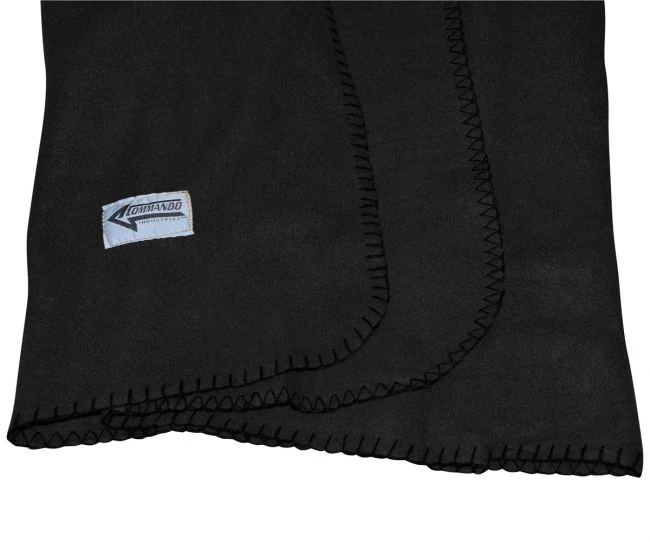 FLEECE HUOPA - Polarfleece Army Style Blanket black - Image 2