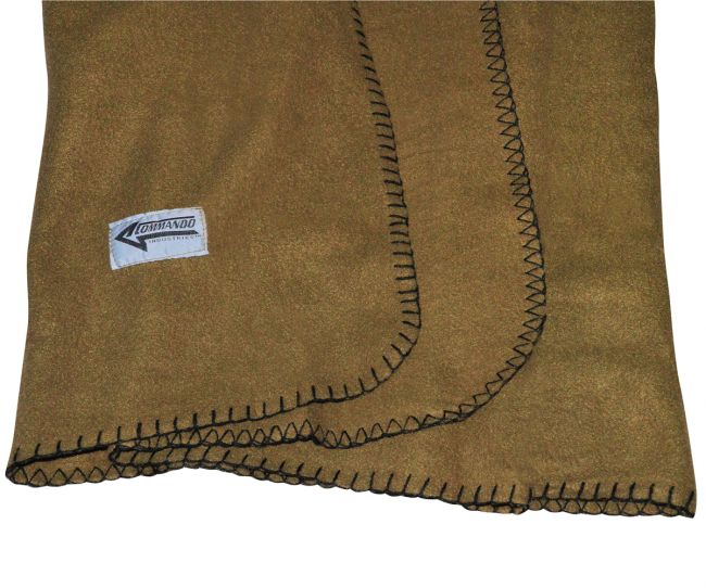 FLEECE HUOPA - Polarfleece Army Style Blanket darkcoyote - Image 2