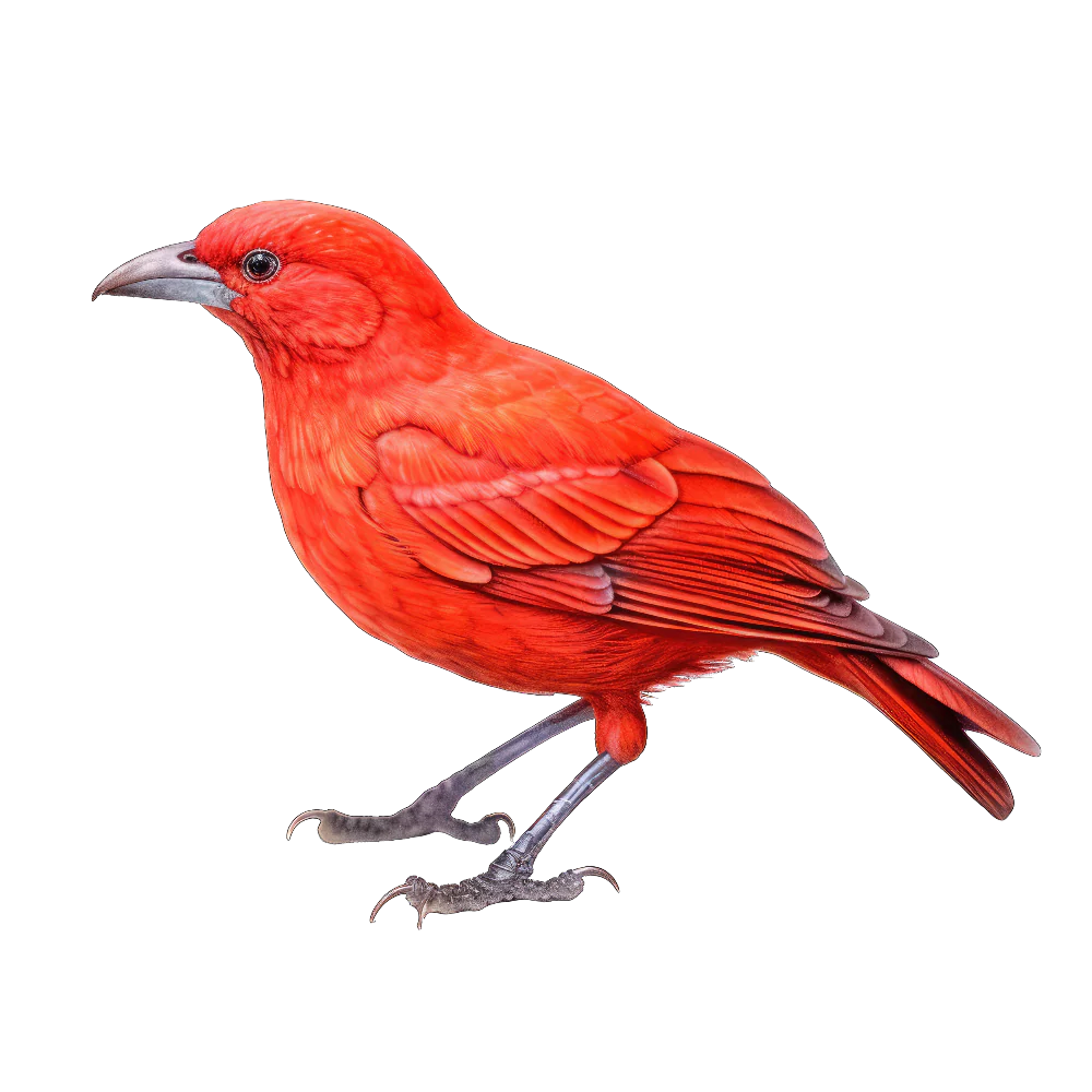Hepatic tanager bird 1- paitakuva