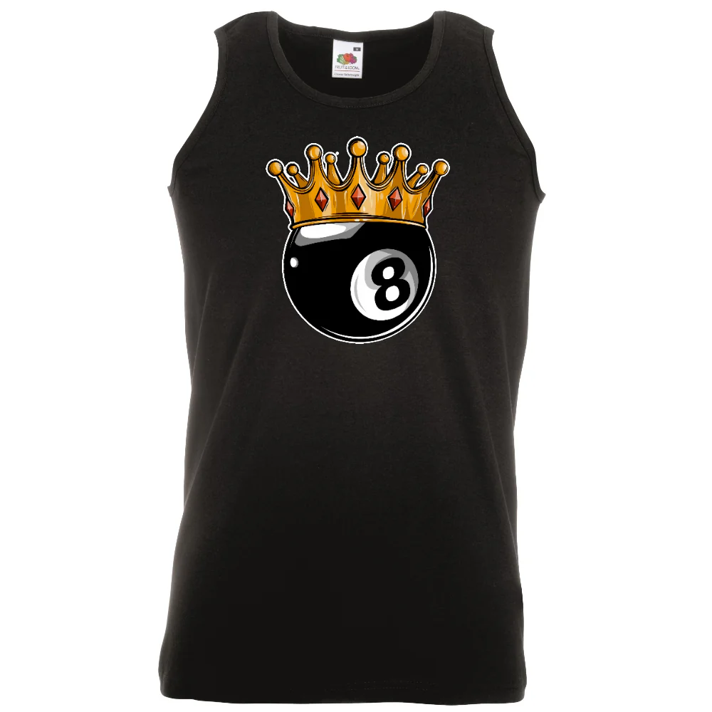 HIHATON PAITA MUSTA PELI - Eight ball with crown (2894)