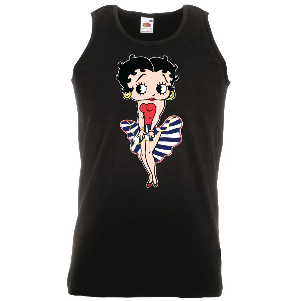 HIHATON T-PAITA MUSTA - BETTY BOOP (00 3094)