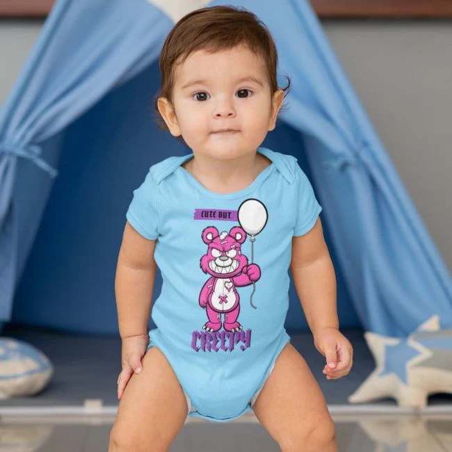 Honey Lyhythihainen Body SKY BLUE - CUTE BUT CREEPY (00 241)