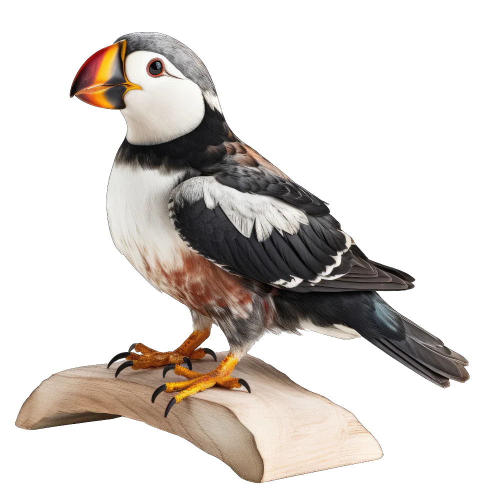 Horned puffin bird 1- paitakuva