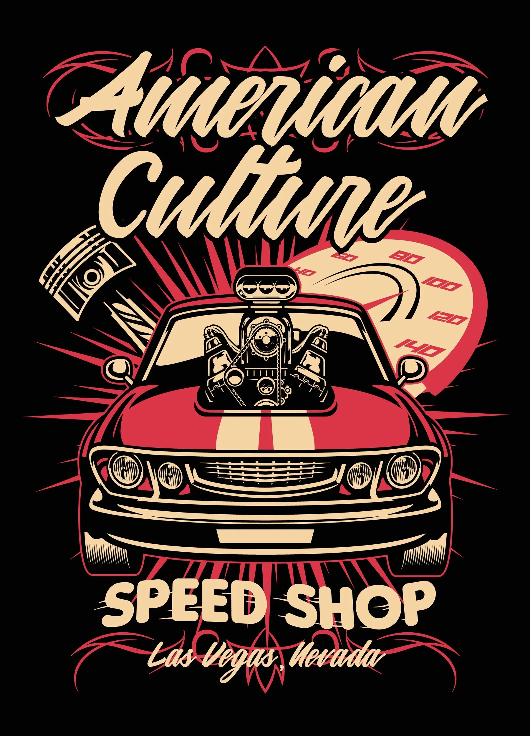 T-PAITA MUSTA - AMERICAN CULTURE (00 406) - Image 2