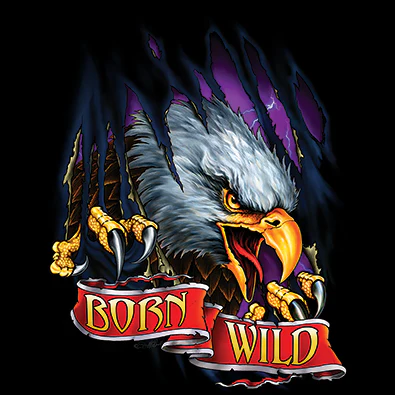 HUPPARI MUSTA - BORN WILD EAGLE TEAR (958) - Image 2