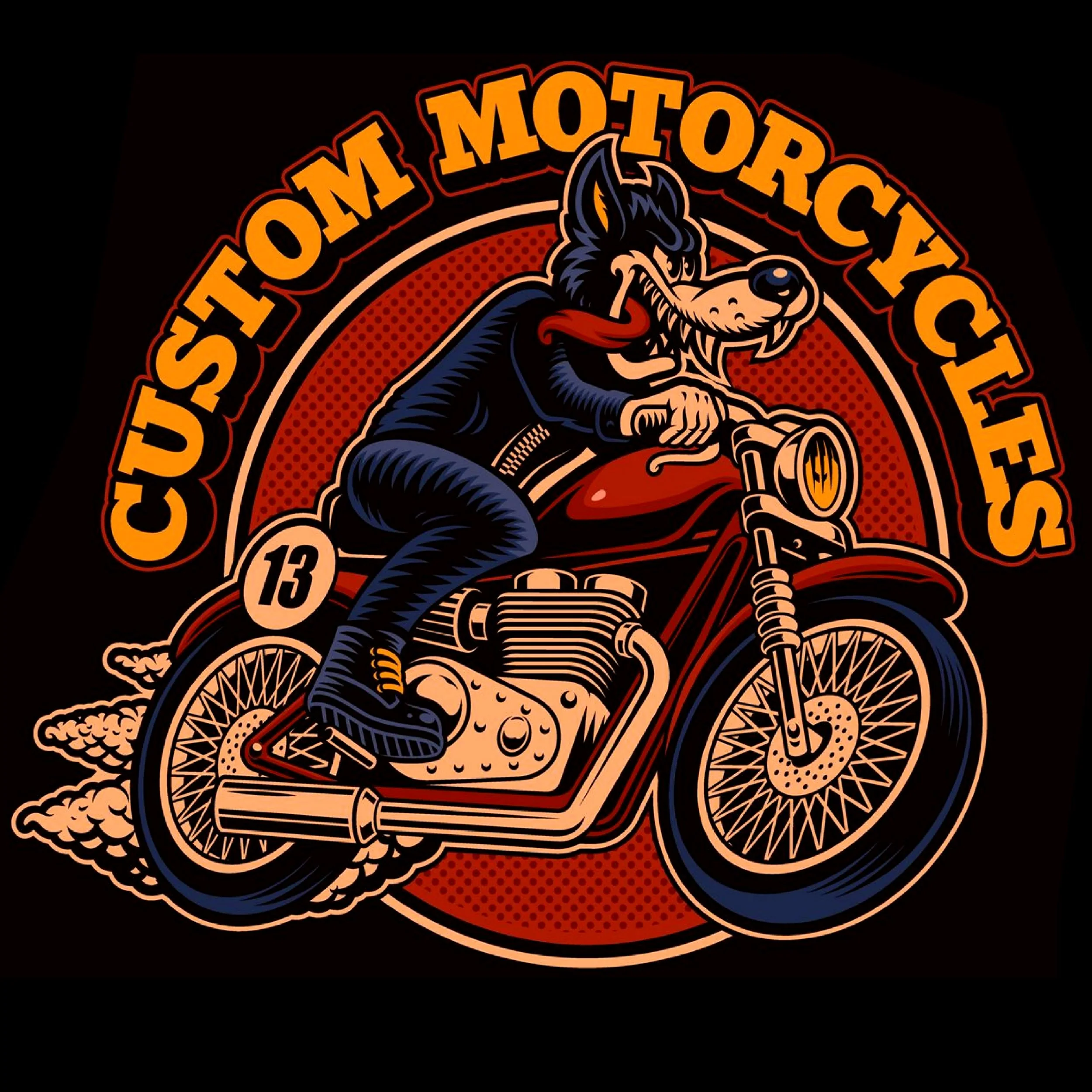 HUPPARI MUSTA - CUSTOM MOTORCYCLES (00 26) - Image 2