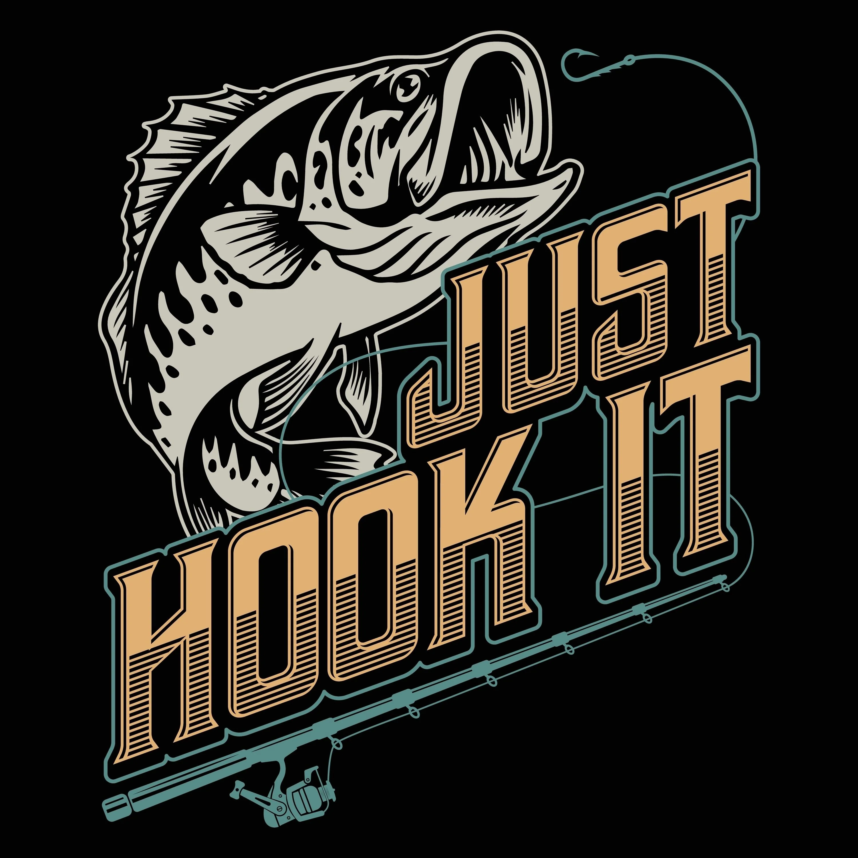 HUPPARI MUSTA - JUST HOOK IT (2970) - Image 2