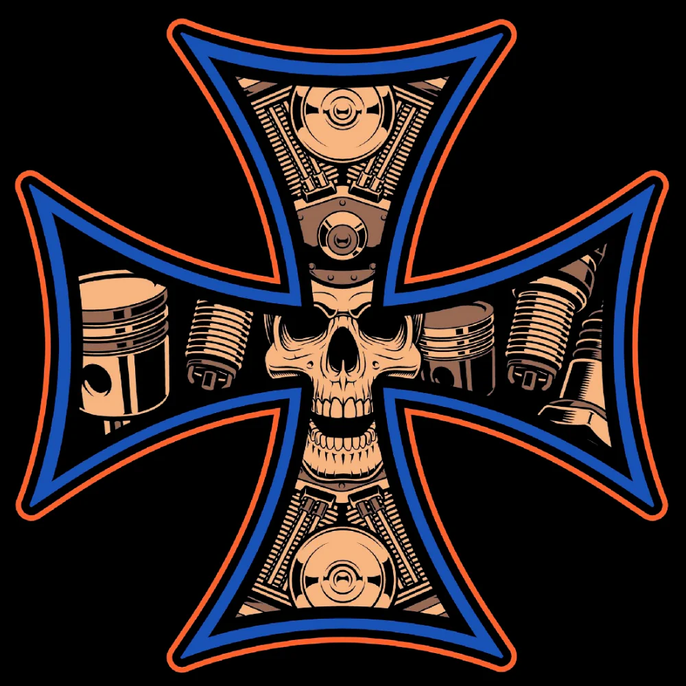 HUPPARI MUSTA - MALTA MOTOR SKULL (00 402) - Image 2