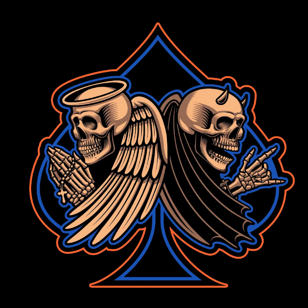 HUPPARI MUSTA - SPADE SKULL (2967) - Image 2