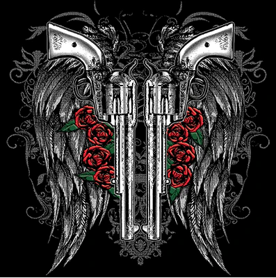 HUPPARI MUSTA - WINGED GUNS (663) - Image 2