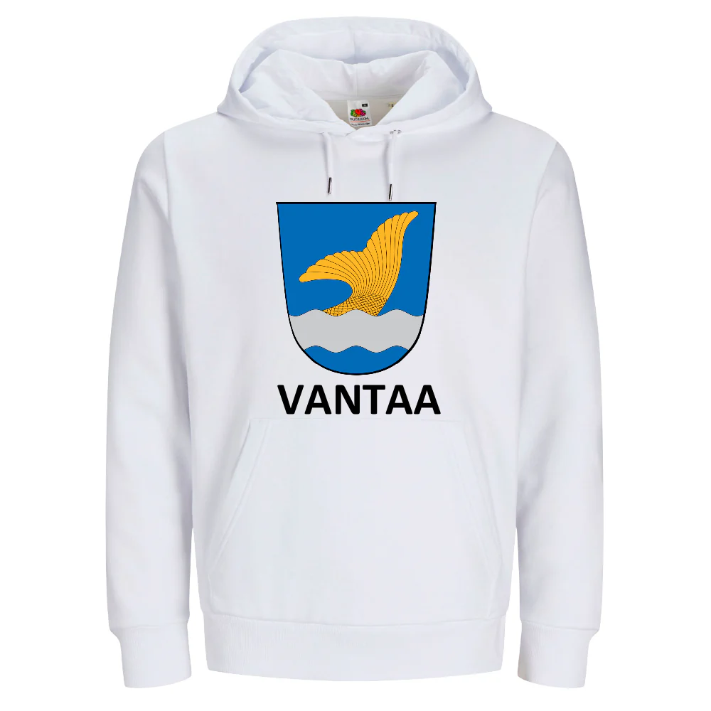 HUPPARI valkoinen -  VANTAA VAAKUNA