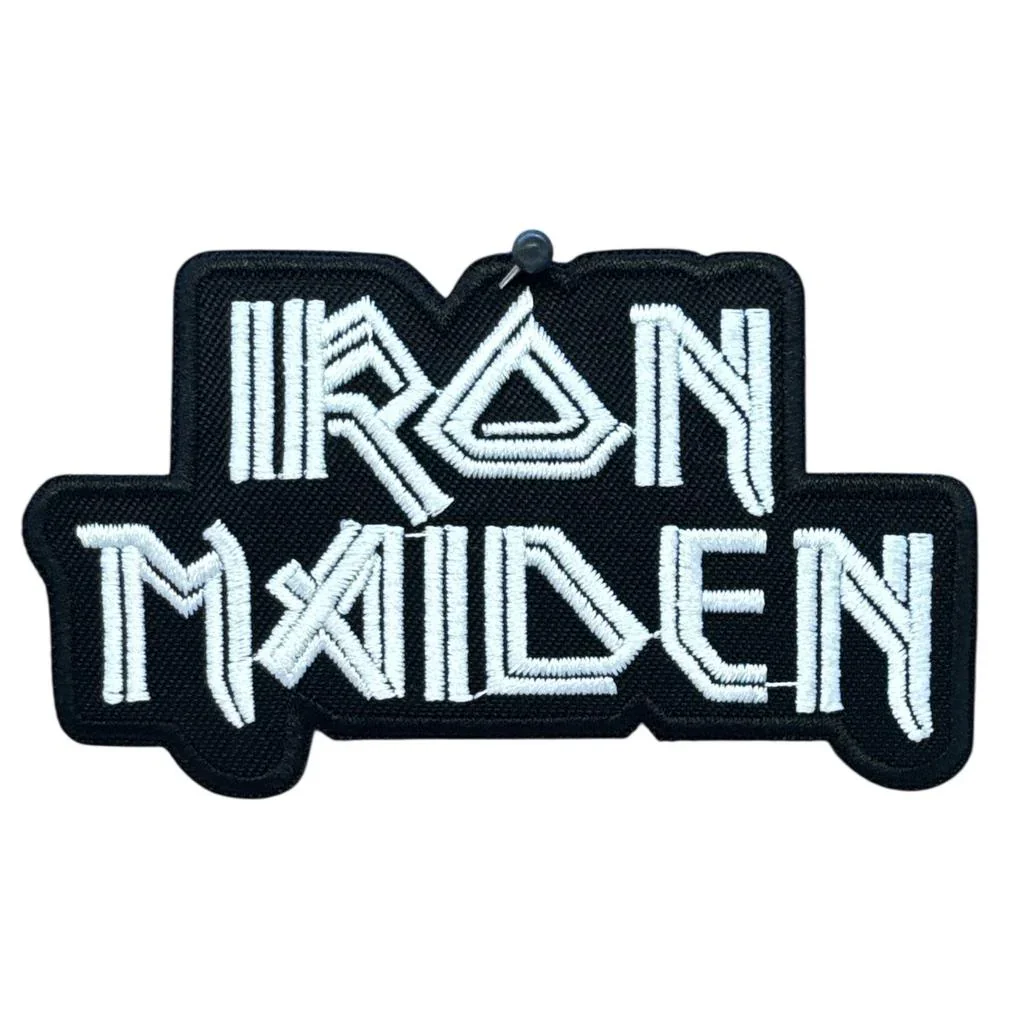 Iron Maiden - Logo white hihamerkki (50766)